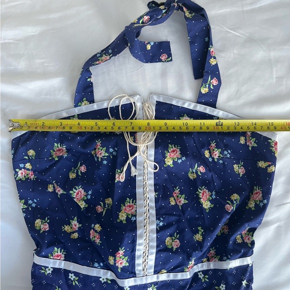 NWOT Gunne Sax x ModCloth Twirling Moments Blue Floral Peplum Dress S - Picture 14 of 16